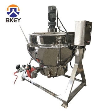 Factory Direct Electric Steam Gas Heating Jacketed Kettle with Stirrer
