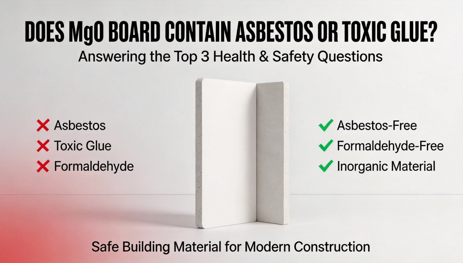 Does MgO Board Contain Asbestos or Toxic Glue