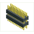 .050 &quot;(1,27 mm) Η κεφαλίδα του ακροδέκτη βύθισης Dip Straight Dual Row Double Plastic