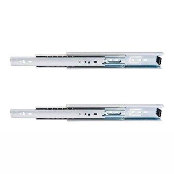 Drawer Slides - 10" Full Extension Ball Bearing Drawer Slide Pair in Zinc