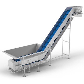 High Quality Stainless Steel Inclined Loading Unloading Conveyor for Vegetables and Fruits