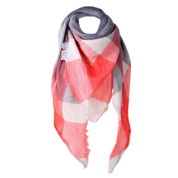 Women Cashmere Autumn Plaid Wool Scarves Women Multi-color Lattice Soft Wrap Casual Outdoor Autumn Warm Shawls шарф бандана