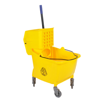 Industrial Trolley Mop Bucket With Wringer And Wheels