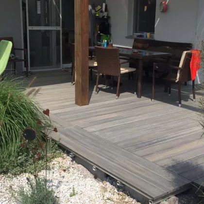 Co-extrusion Outdoor Extruded Plastic Decking