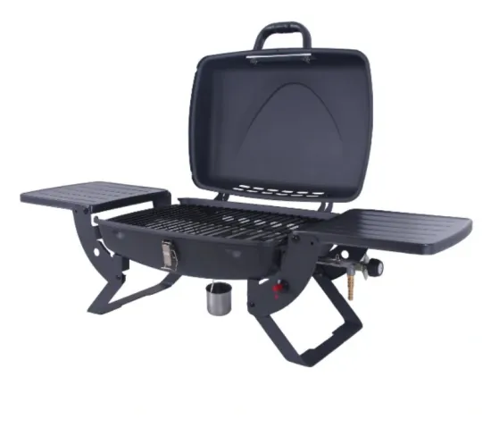 Powder Coating Foldable Camping Barbecue Grill Tabletop Multi-Function BBQ Smoker Gas Grill