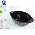 Fashion stoneware ceramic soup bowl with handle