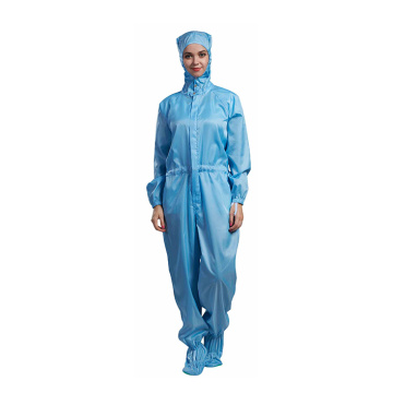 Cleanroom Coverall With Hood And Socks-bottons