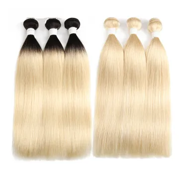 1b 613 bundles with closure,1b/613 straight two tone ombre colored hair weave bundles,grade 12a virgin peruvian hair bundles