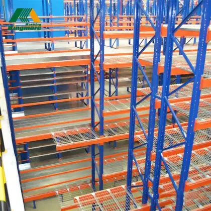 Heavy Duty Steel Mezzanine Floors and Rack System for Multi-Floor Warehouse Storage