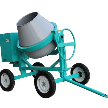 Factory Direct 350L, 400L, and 500L Mobile Concrete Mixer Machines with 4-Wheel Self-Discharge Function