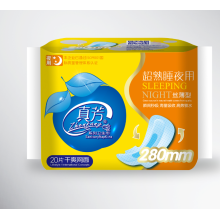 Kualitas tinggi Anion Chip Sanitary Napkin 290mm Winged