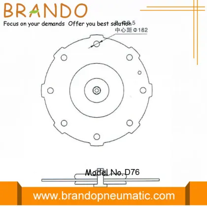 Pneumatic Pulse Valve DMF-Z-76S Rubber Diaphragm