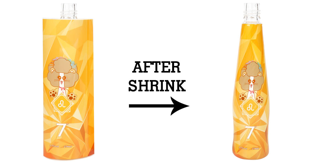 Shrink label for beverage