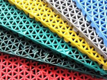 Multi-function Pp Sport Groud Floor, Colorful Outdoor Volleyball Court Flooring