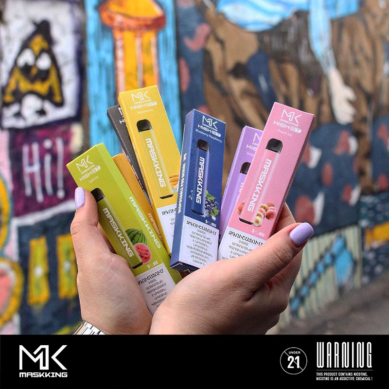 Горячие продажи Maskking high GT 370mAh 450puffs одноразовые стручки