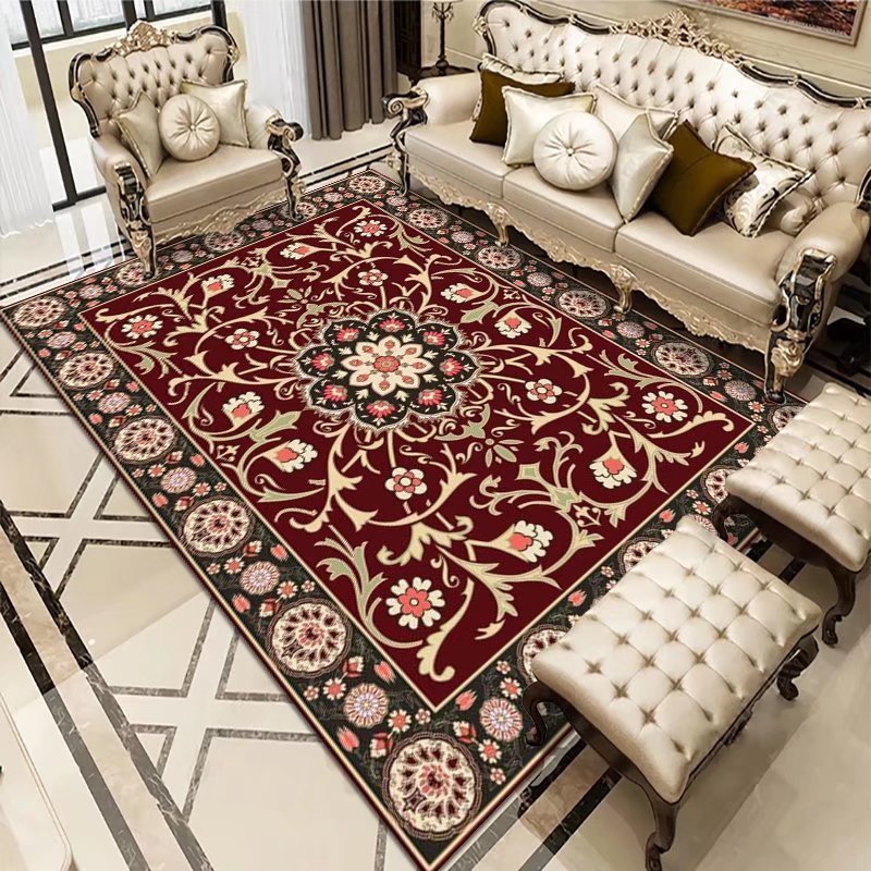 Modern Large Pink Cream Rugs for Living Room Décor
