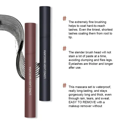 Bestselling Vegan Mascara: Waterproof, Black, 4D Silk Fiber Eyelash Formula
