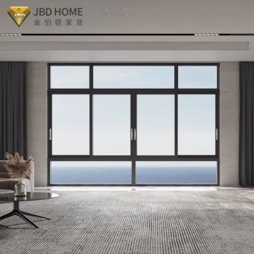 Diseinu modernoa aluminiozko leiho irristakorra