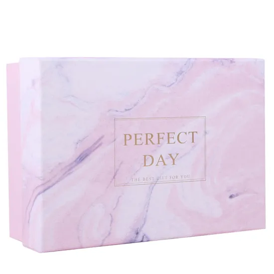 Pink marble pattern beautiful boxes for gifts