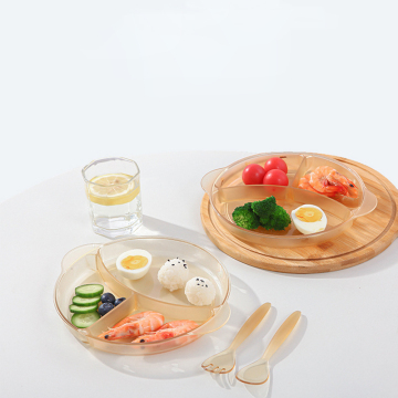 Compact Circular Bento Box with Lightweight Compartments for Office & Students