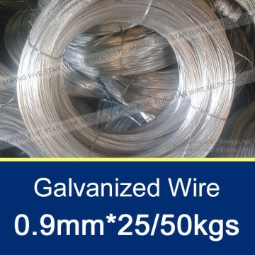 25kgs/50kgs Galvanized Iron Wire 0.9MM