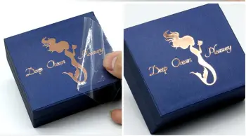 Custom 3D Packing Box Advertising Decals Waterproof Metal Shine Transfer Stickers