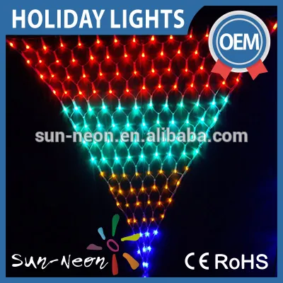 Super Bright Holiday Lighting Rgb Led Net Light
