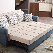 Modern sectional sofa with bed function