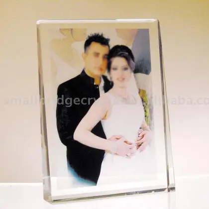 2d laser crystal photo frame