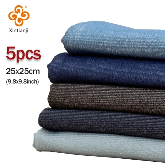 Washing Denim Fabric Soft And Thin Cotton Blue Jean Fabric Patchwork Sewing Material TJ0701