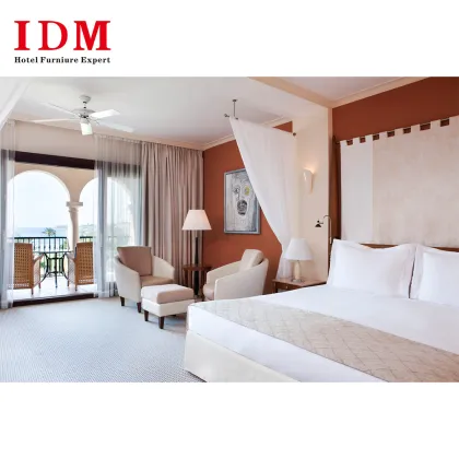Custom IDM Luxury Wooden Hotel Furniture Bedroom Set