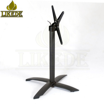 Black Folding Steel Table Frame Metal Table Frames Aluminum Flip Top Table Leg" 

However, for better SEO and readability, you might consider shortening it to:

"Black Steel Folding Table Frame with Aluminum Flip Top Leg