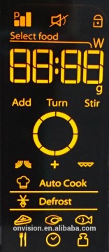 VA TN LCD display for cooker oven