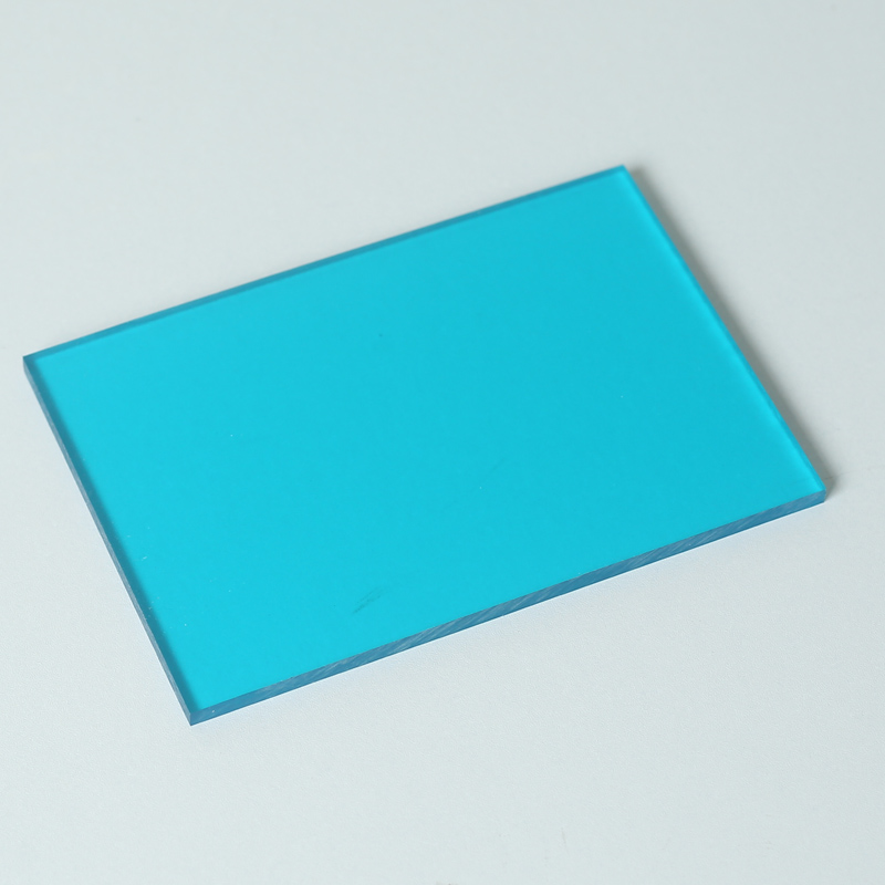 Feuille de polycarbonate bleu à paroi simple 100% vierge