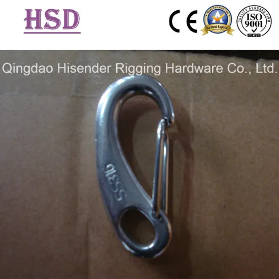 Eye Snap Hook, Ss316, Spring Snap Hook with Eye, Ss304 Spring Snap Hook