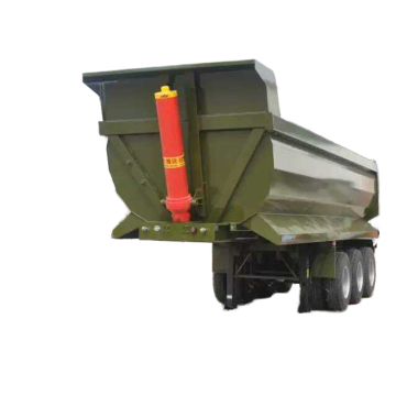 60ton Gooseneck Hydraulic Tipper Dump Semi Trailer Componenten