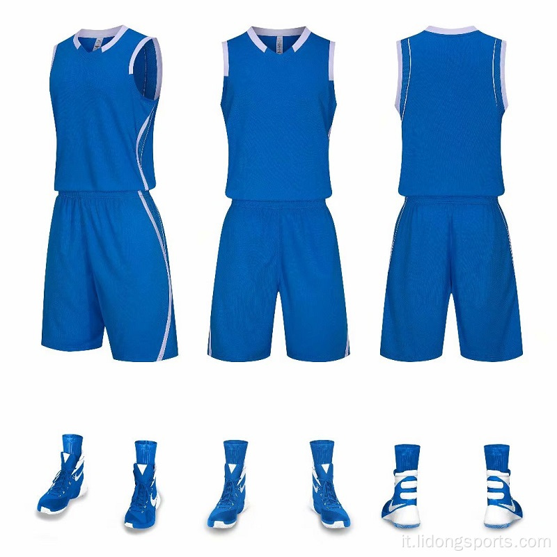 Basketball Jersey indossa un set di uniforme da basket a secco veloce