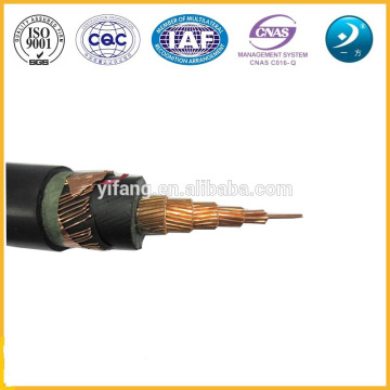 Copper XLPE Insulated Copper Wire + Copper Tape Screen 8.7/15KV MV Power Cable