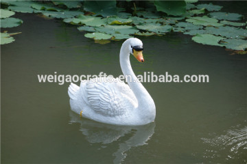 Handmade Crafts Polyresin White Swan For Bedroom Ornament Decoration