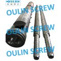 Bimetallic Bausano 125mm Twin Parallel Screw and Barrel for PVC+ABS Pelleting/ Granulating