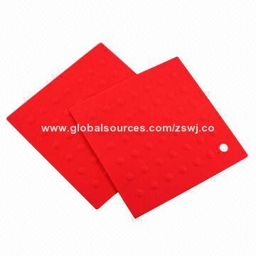 Silicone heat-resistant pan mats