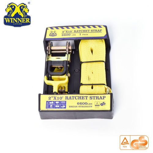 Package 2 Inch Industrial Transport Tie Down Ratchet Strap