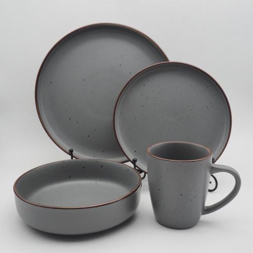 16pcs Color Glaze Setware Dîner / Dîner en céramique de luxe