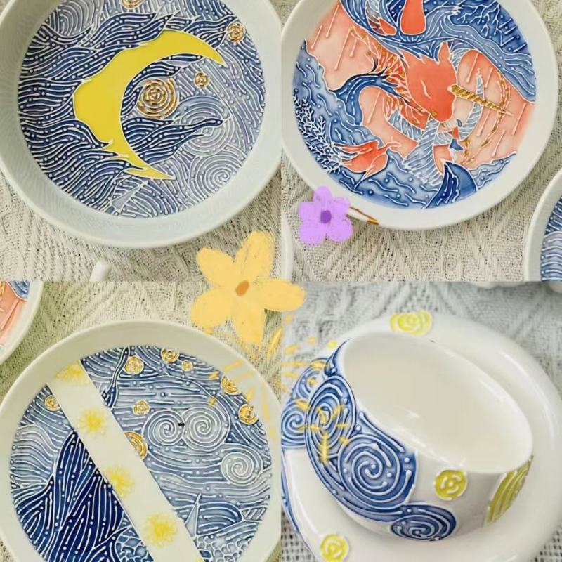 Starry Night Collection Designer Plates