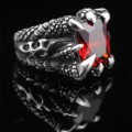 Anneau d'argent artisanal "Dragon Claw"