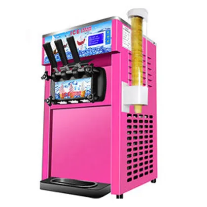 Rainbow Carpigiani Ice Cream Machine: Rotary Cone Filling Machine with 3 Flavor Options