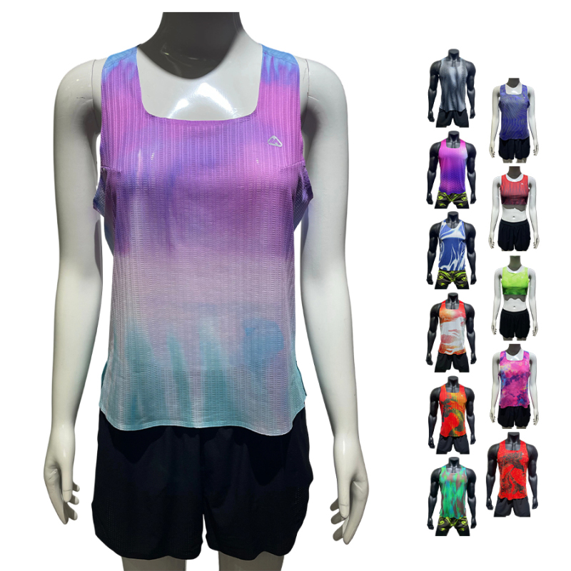 Sublimation Sports Vest Running Vest Quick Dry Marathon Training Vest