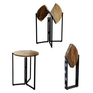 Portable Wooden Table for Camping and Hotels - Modern Outdoor Folding Dining Set with Space-Saving Extension Design