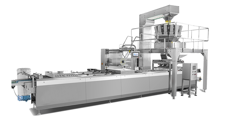 Máquina de empaque de aspiradora de películas de carne y comida