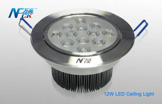 12w 1000lm Ac 220v Led Recessed Ceiling Lights, Warm Light Led